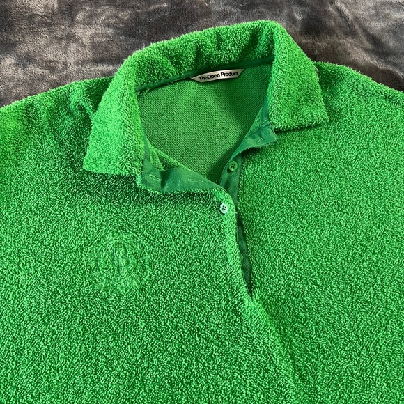 TheOpen product green terry shirt dress size L/XL - Picture 7 of 10